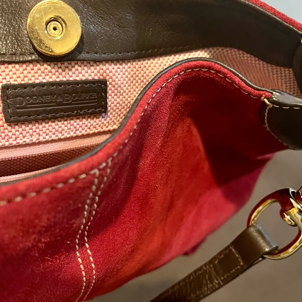 Dooney & Bourke red suede bag - Picture 6 of 16